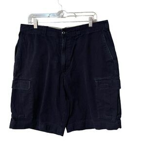 Reyn Spooner Navy Blue 100% Cotton Cargo Shorts Men Size 36​